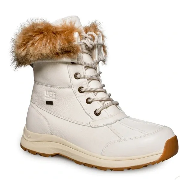 UGG ADIRONDACK III TIPPED WHITE BOOTS - WOMEN'S - Picture 4 of 5